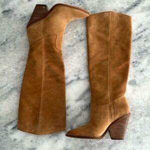 Sam Edelman suede brown knee high boots